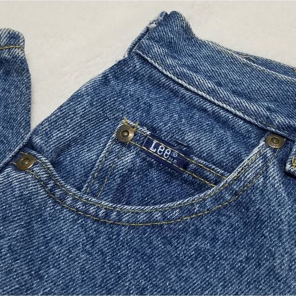 VINTAGE Lee Dark Acid Wash Ultra High Rise Jeans - Picture 6 of 12